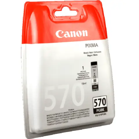 Tusz Canon PGI-570PGBK Black do drukarek (Oryginalny) [15ml]